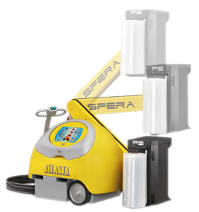 robot envolvedora de pallets sfera easy brazo